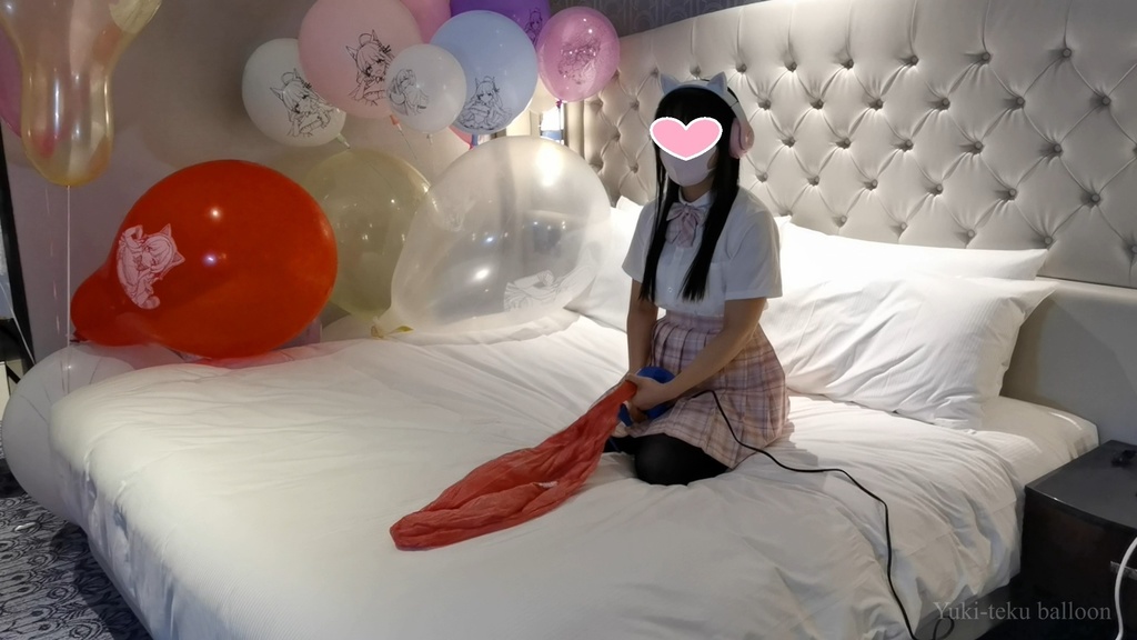 JK Mちゃんの気球遊び2 JK style M-chan's Weather balloon play 2