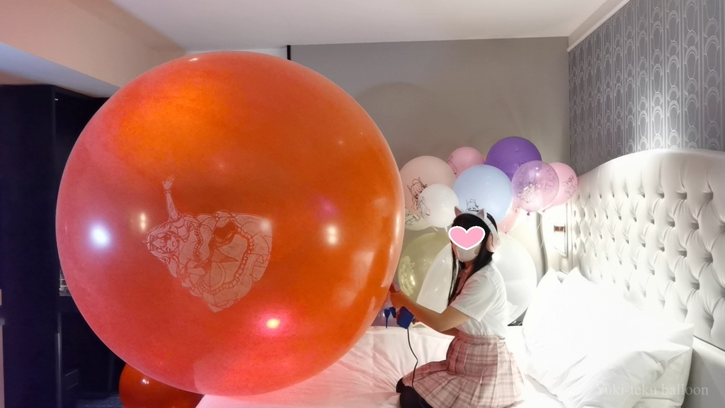 JK Mちゃんの気球遊び2 JK style M-chan's Weather balloon play 2