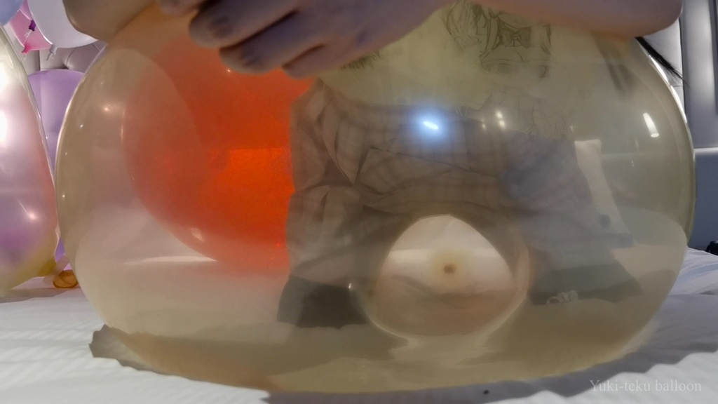 JK Mちゃんのロングネック風船遊び2 【修正版】 JK Style M-chan's Long-neck balloon play2 【Revised】