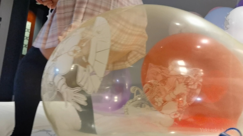 JK Mちゃんのロングネック風船遊び2 【修正版】 JK Style M-chan's Long-neck balloon play2 【Revised】