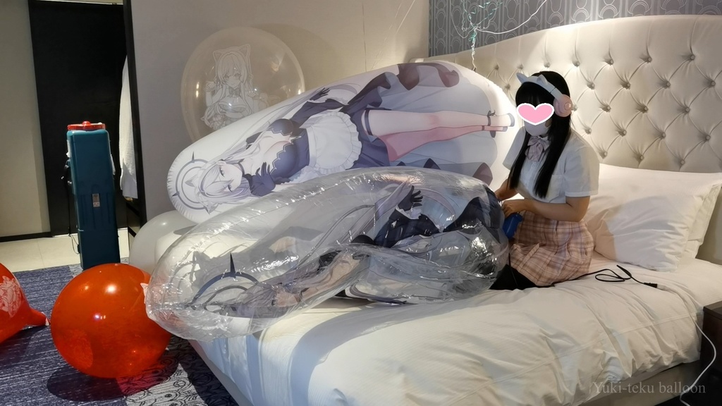 JK Mちゃんの空ビ遊び2 JK M-chan's inflatable play2