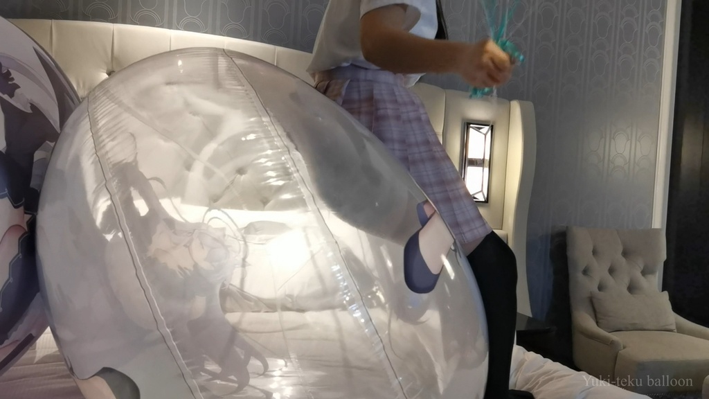 JK Mちゃんの空ビ遊び2 JK M-chan's inflatable play2