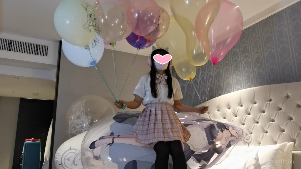 JK Mちゃんの空ビ遊び2 JK M-chan's inflatable play2