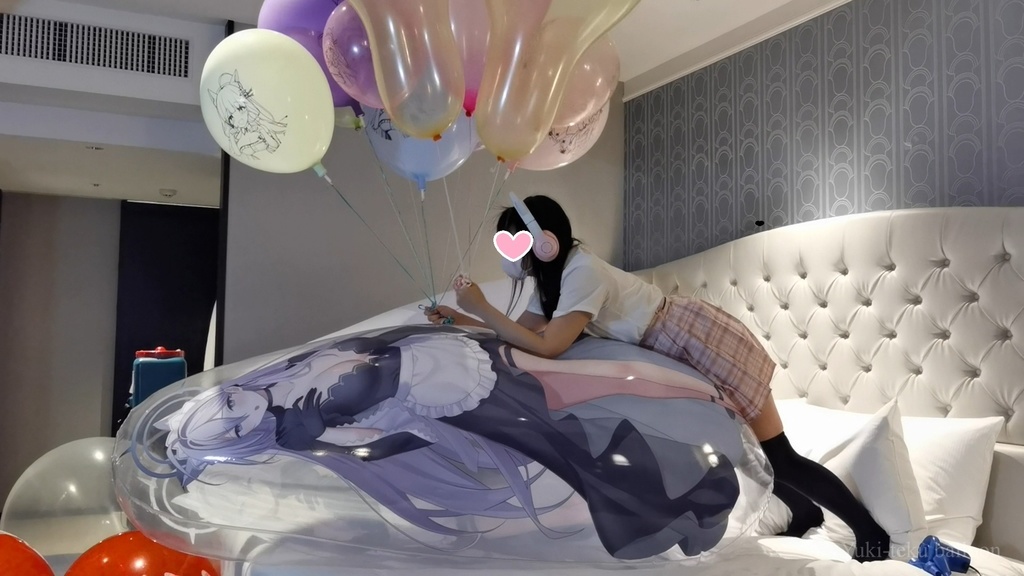 JK Mちゃんの空ビ遊び2 JK M-chan's inflatable play2