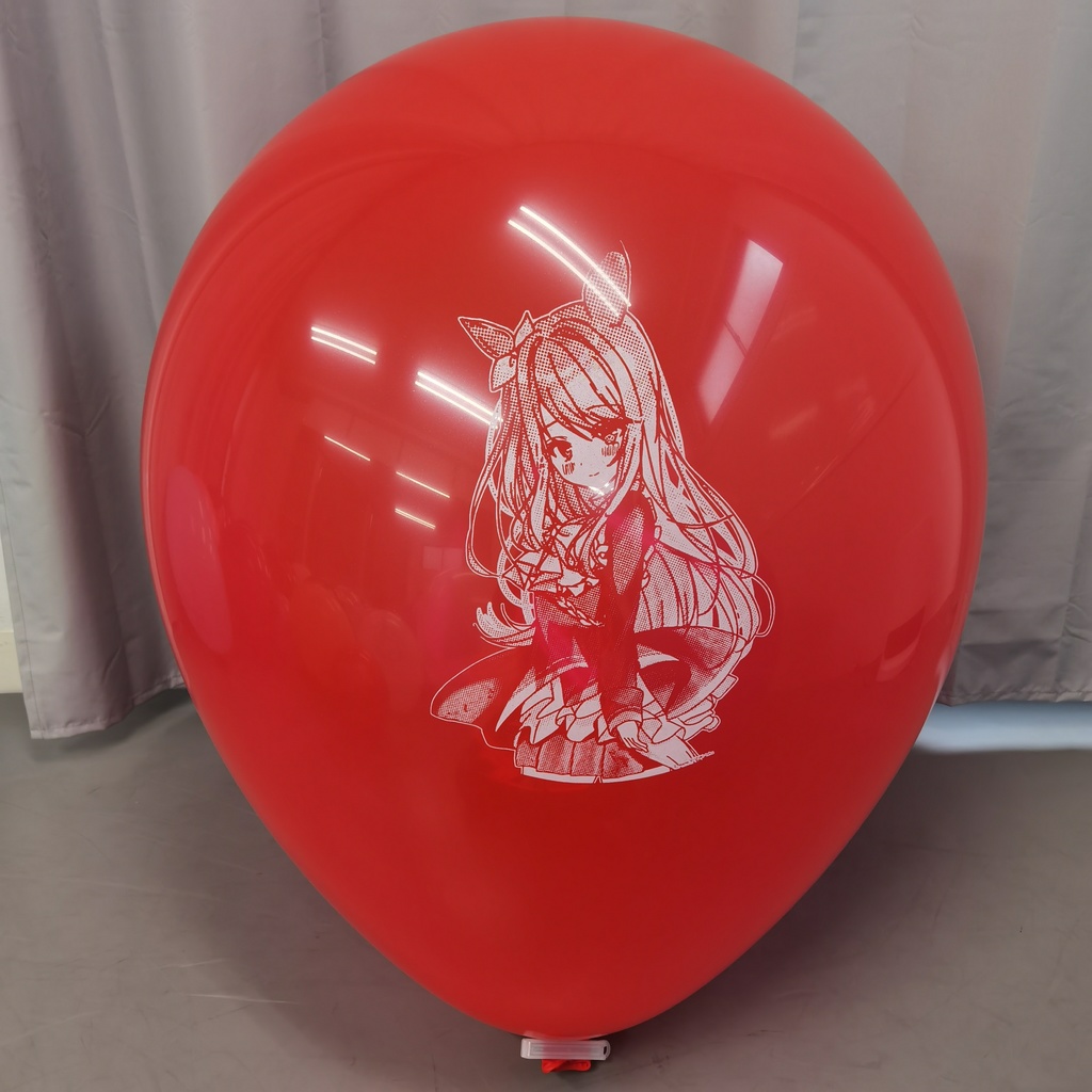 マックィーンちゃん風船 36inch パドル(オーバル)型 McQueen chan balloon Paddle(oval) type