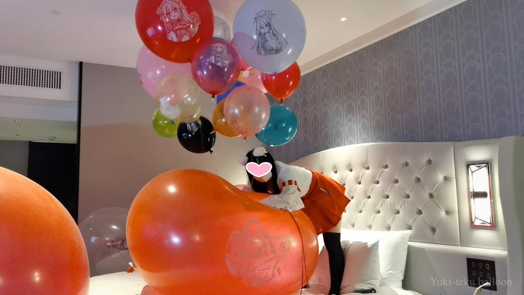 巫女さんの気球遊び Miko style M-chan's Weather balloon play 2