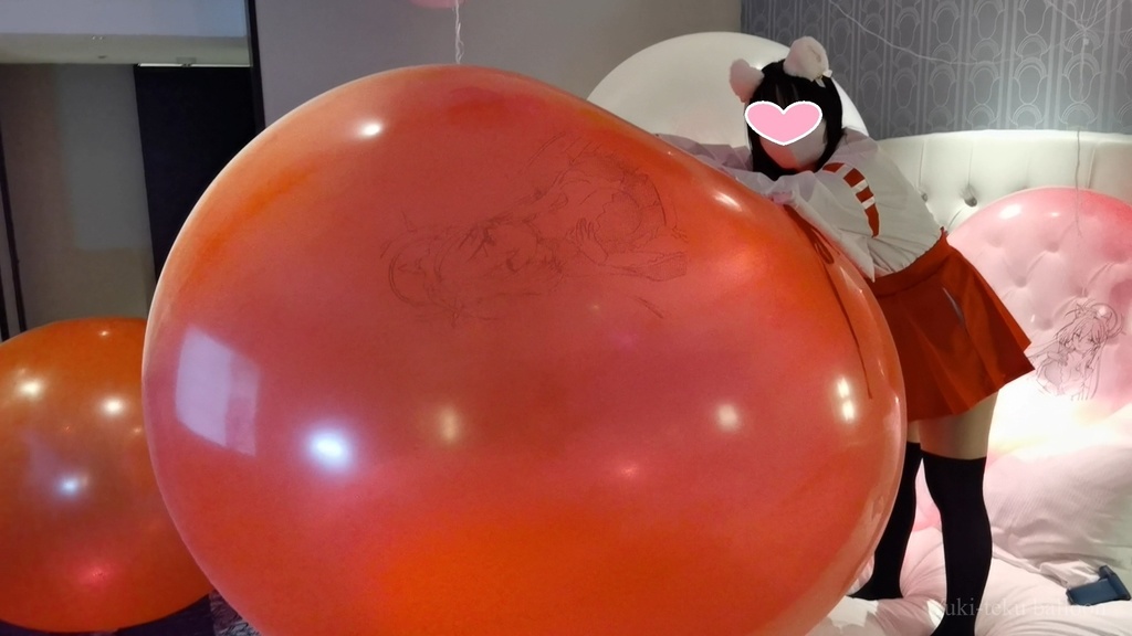 巫女さんの気球遊び Miko style M-chan's Weather balloon play 2