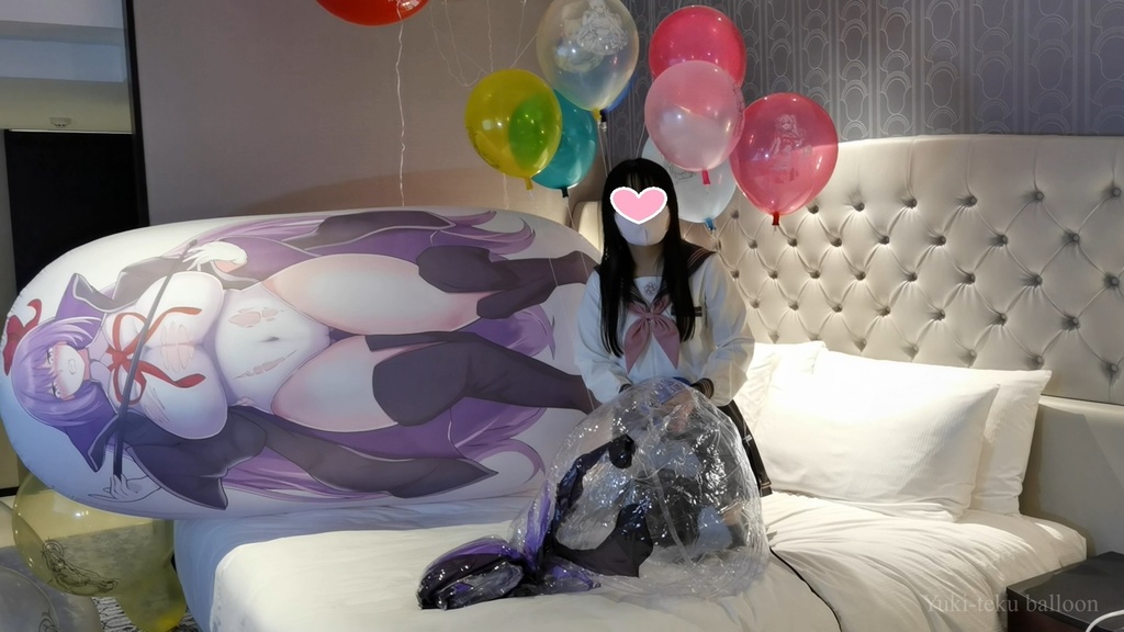 JK Mちゃんの空ビ遊び3 JK M-chan's inflatable play3