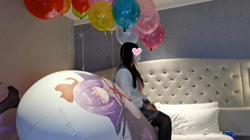 JK Mちゃんの空ビ遊び3 JK M-chan's inflatable play3