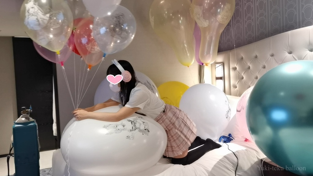JK Mちゃんのイラスト風船遊び2 JK style M-chan's Anime balloon play2