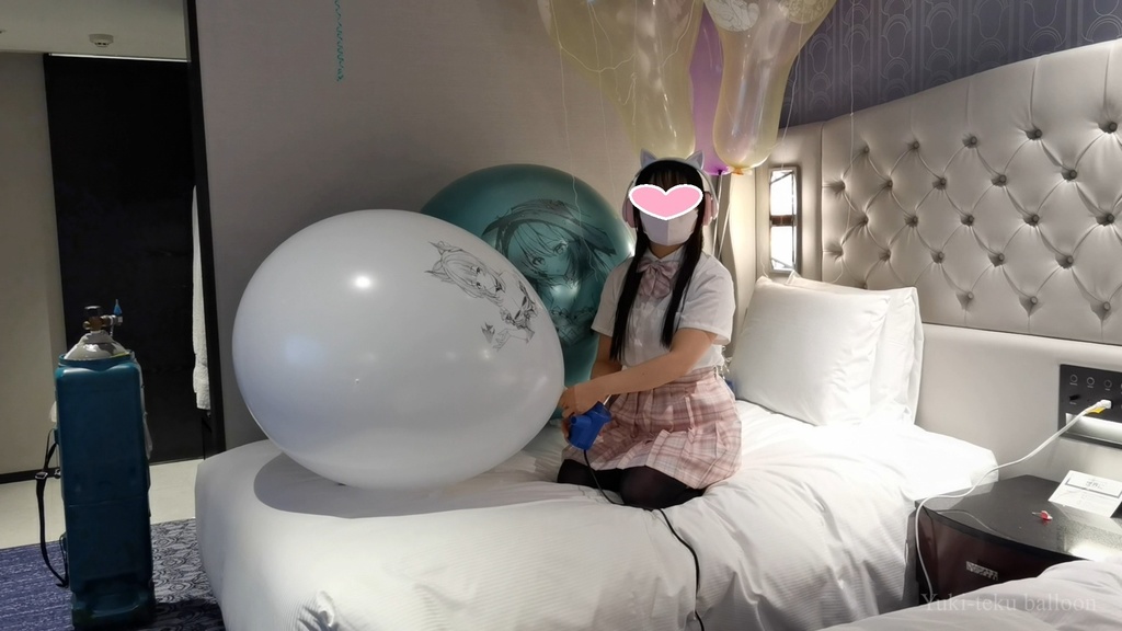 JK Mちゃんのイラスト風船遊び2 JK style M-chan's Anime balloon play2