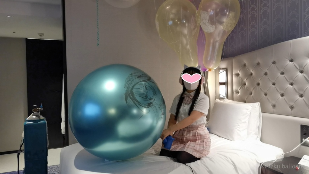 JK Mちゃんのイラスト風船遊び2 JK style M-chan's Anime balloon play2