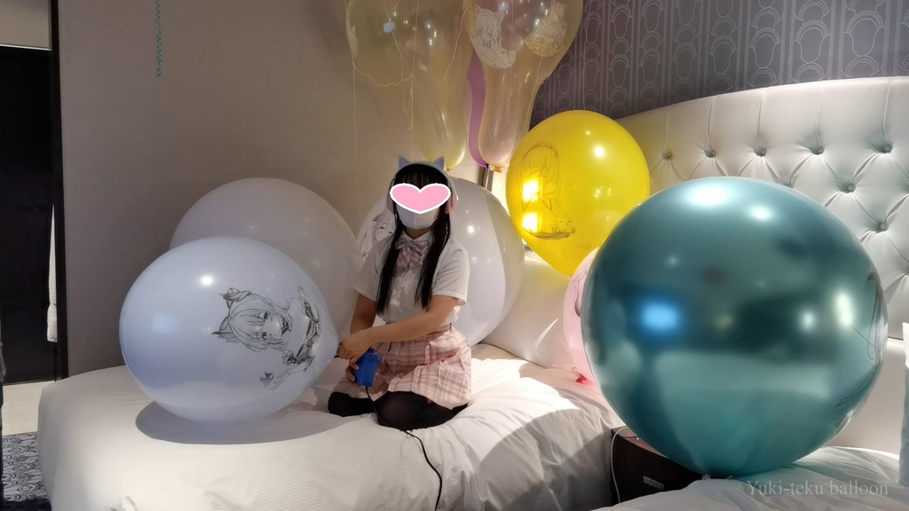 JK Mちゃんのイラスト風船遊び2 JK style M-chan's Anime balloon play2