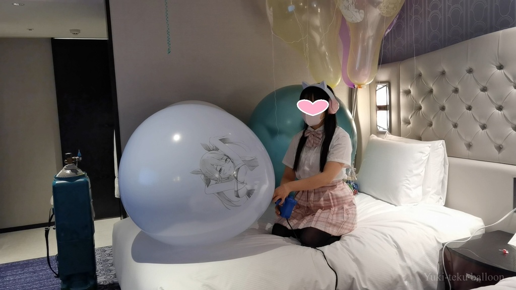 JK Mちゃんのイラスト風船遊び2 JK style M-chan's Anime balloon play2