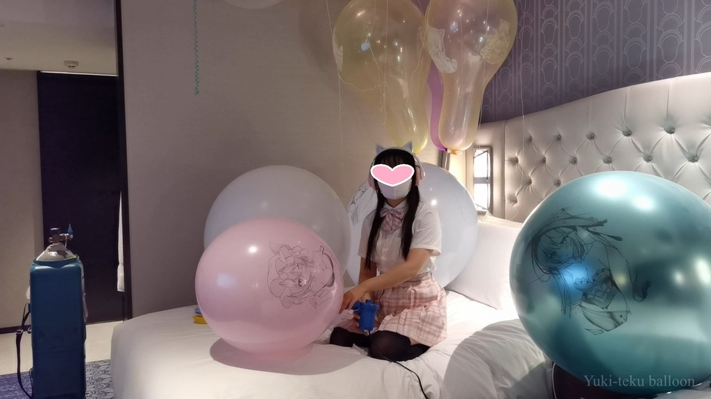 JK Mちゃんのイラスト風船遊び2 JK style M-chan's Anime balloon play2