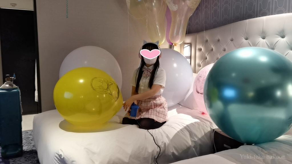 JK Mちゃんのイラスト風船遊び2 JK style M-chan's Anime balloon play2