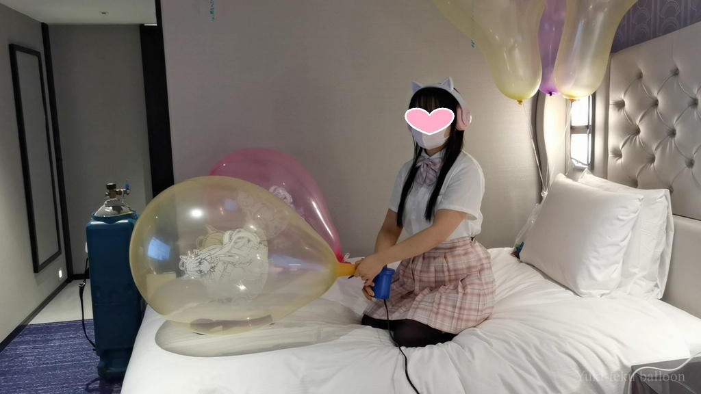 JK Mちゃんのロングネック風船遊び5 JK Style M-chan's Long-neck balloon play5