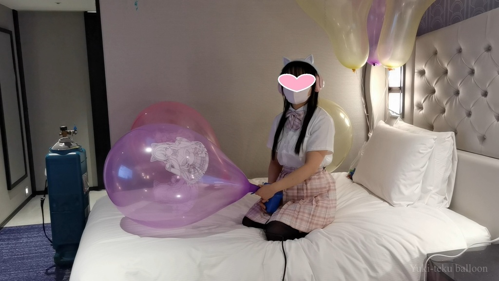 JK Mちゃんのロングネック風船遊び5 JK Style M-chan's Long-neck balloon play5