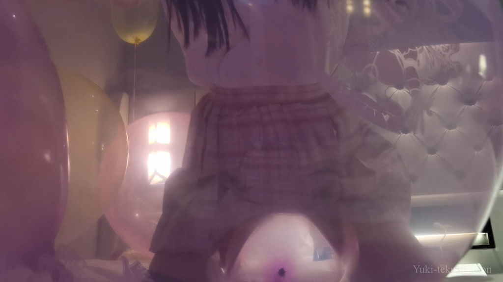 JK Mちゃんのロングネック風船遊び5 JK Style M-chan's Long-neck balloon play5