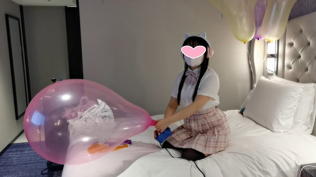 JK Mちゃんのロングネック風船遊び5 JK Style M-chan's Long-neck balloon play5