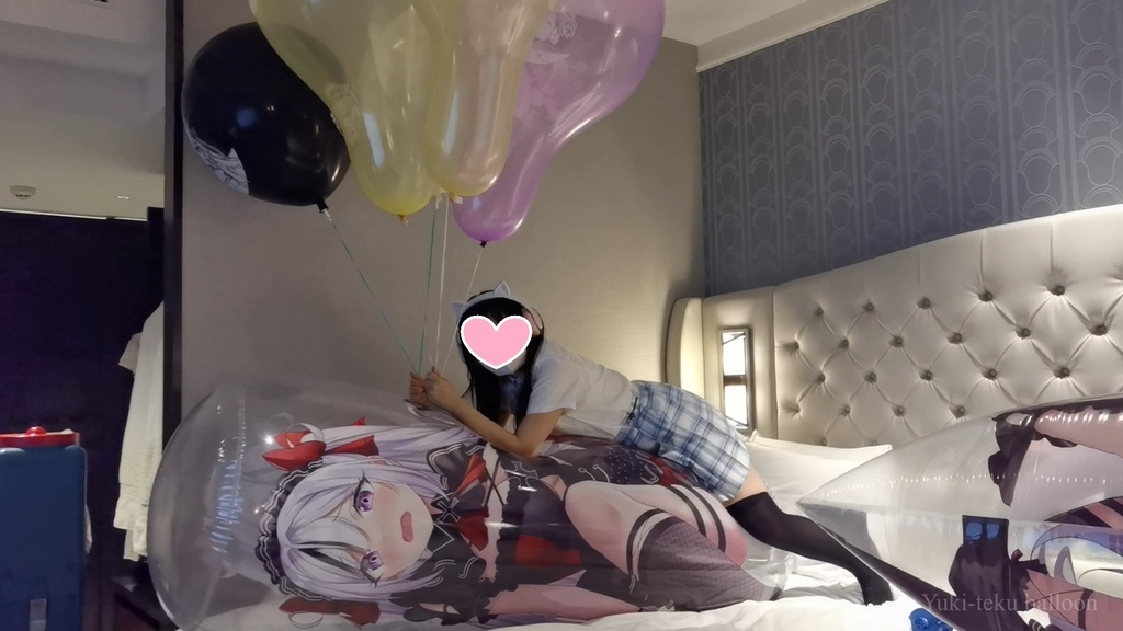 JK Mちゃんの空ビ遊び4 JK M-chan's inflatable play4