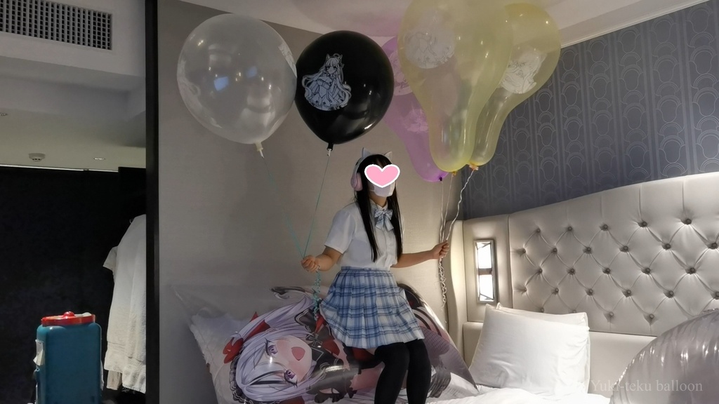 JK Mちゃんの空ビ遊び4 JK M-chan's inflatable play4