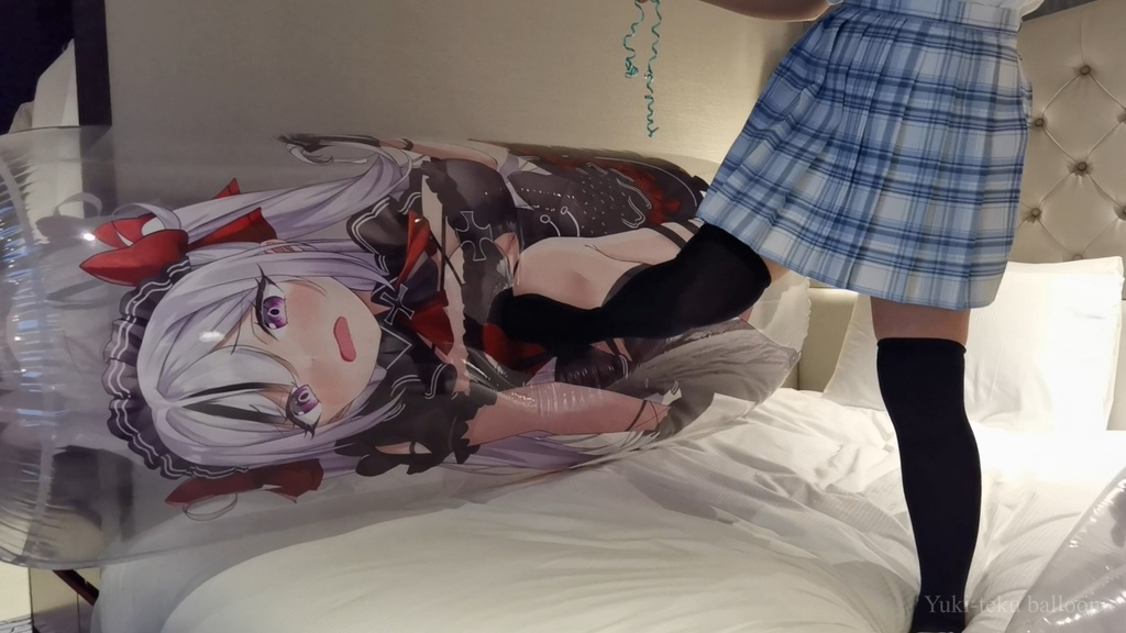 JK Mちゃんの空ビ遊び4 JK M-chan's inflatable play4