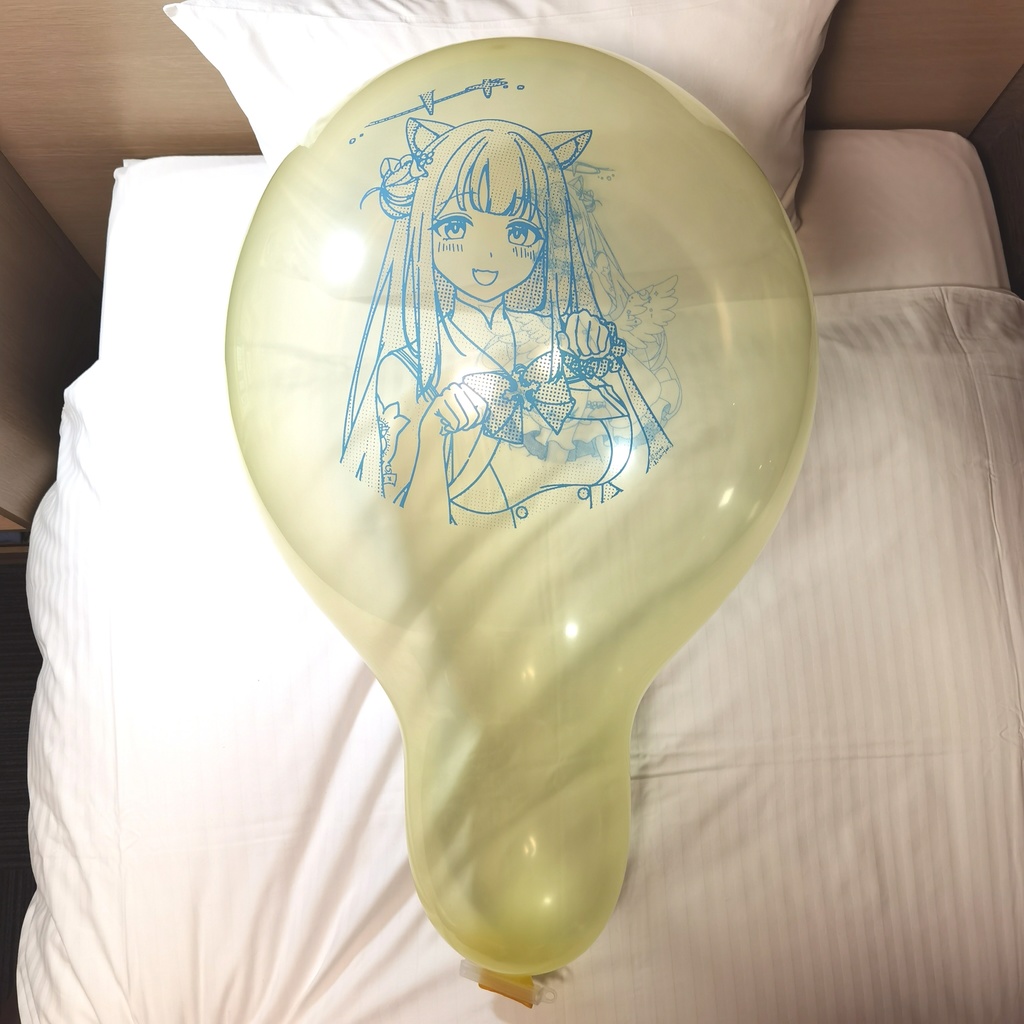 猫耳ミカ ロングネックバルーン 24inch Cat ear Mika Long-neck balloon