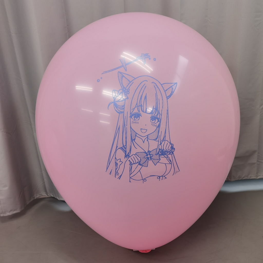 猫耳ミカ 風船 36inch パドル(オーバル)型 Cat ear Mika balloon Paddle(oval) type