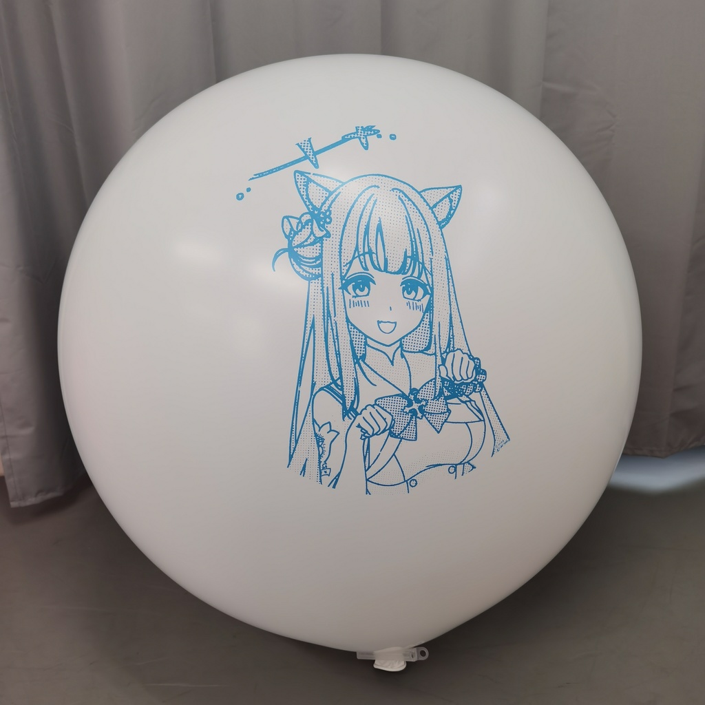 猫耳ミカ 風船 36inch ラウンド型 Cat ear Mika balloon Round type