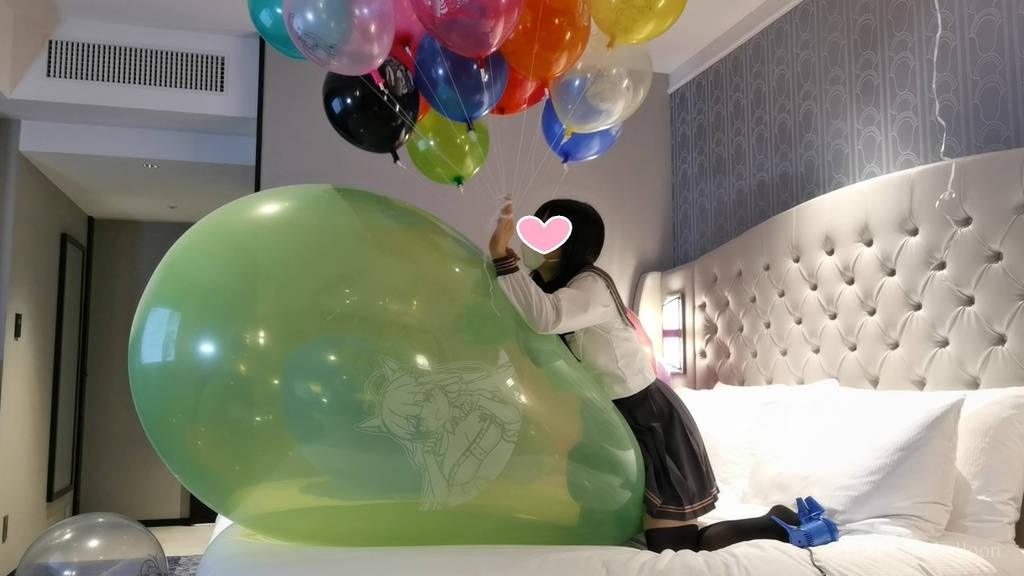 JK Mちゃんのロングネック風船遊び4 JK Style M-chan's Long-neck balloon play4