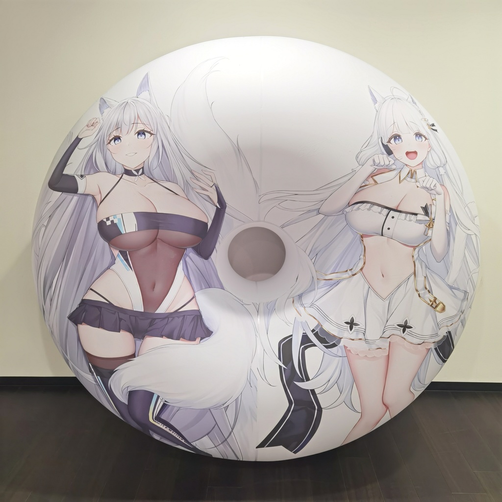 信濃＆猫耳イラストリアス浮き輪 Shinano & Cat ear Illustrious ring-shape inflatable