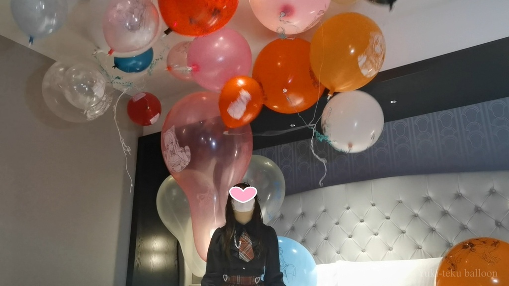 Mちゃんのヘリウム風船遊び Cat ear M-chan's Helium balloon play
