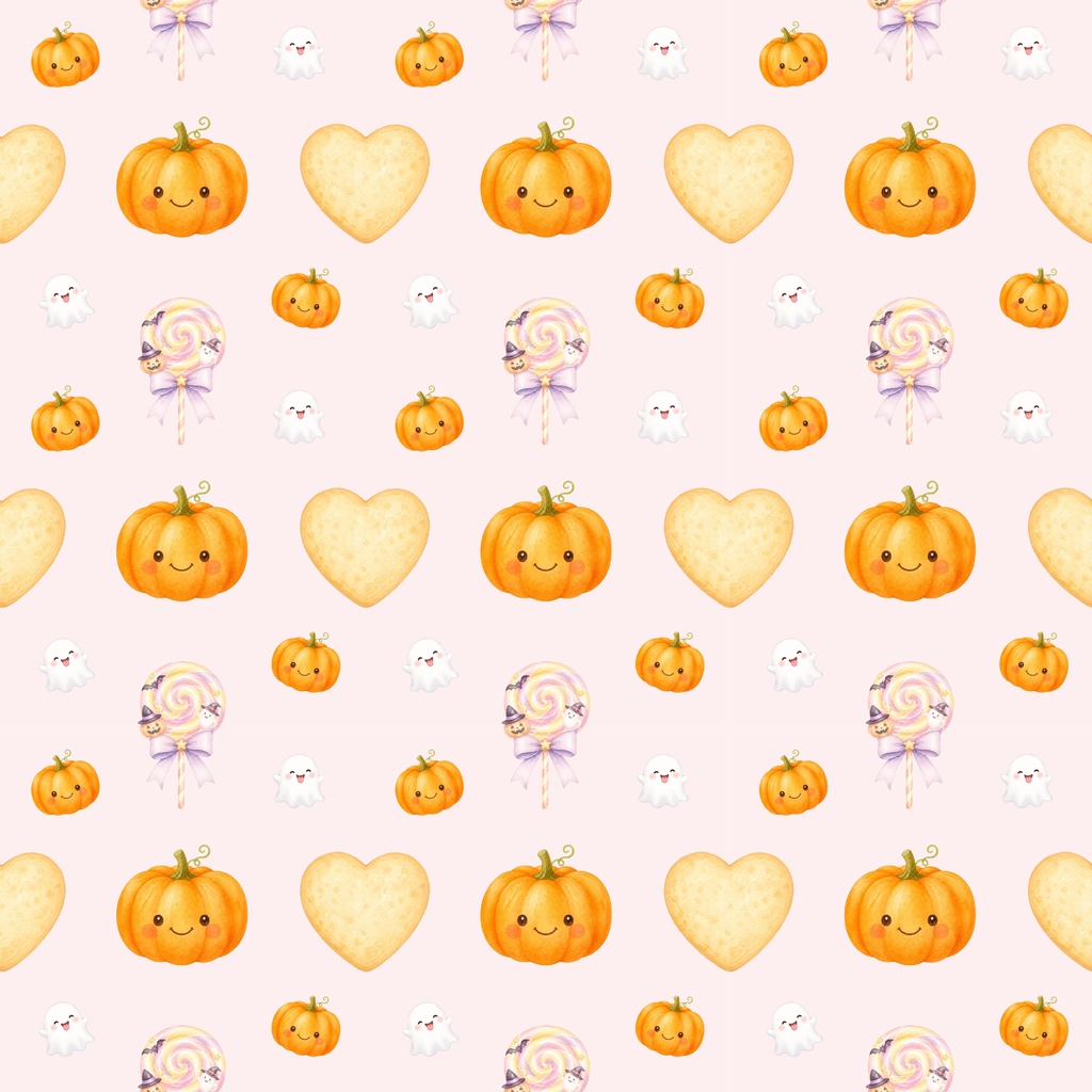 ほっこりかわいいハロウィン デジタルペーパー3枚セット