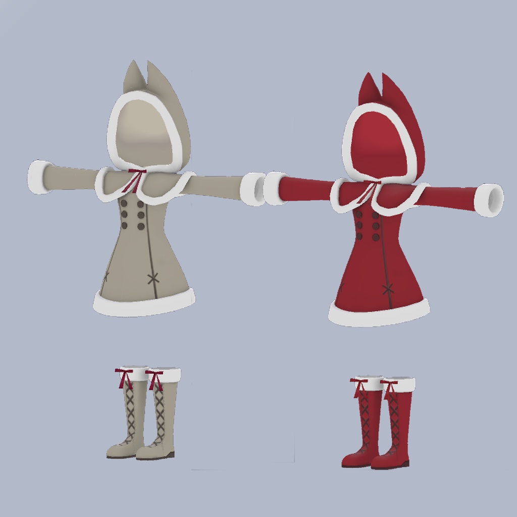 幽狐さん向け衣装「Winter Coat」