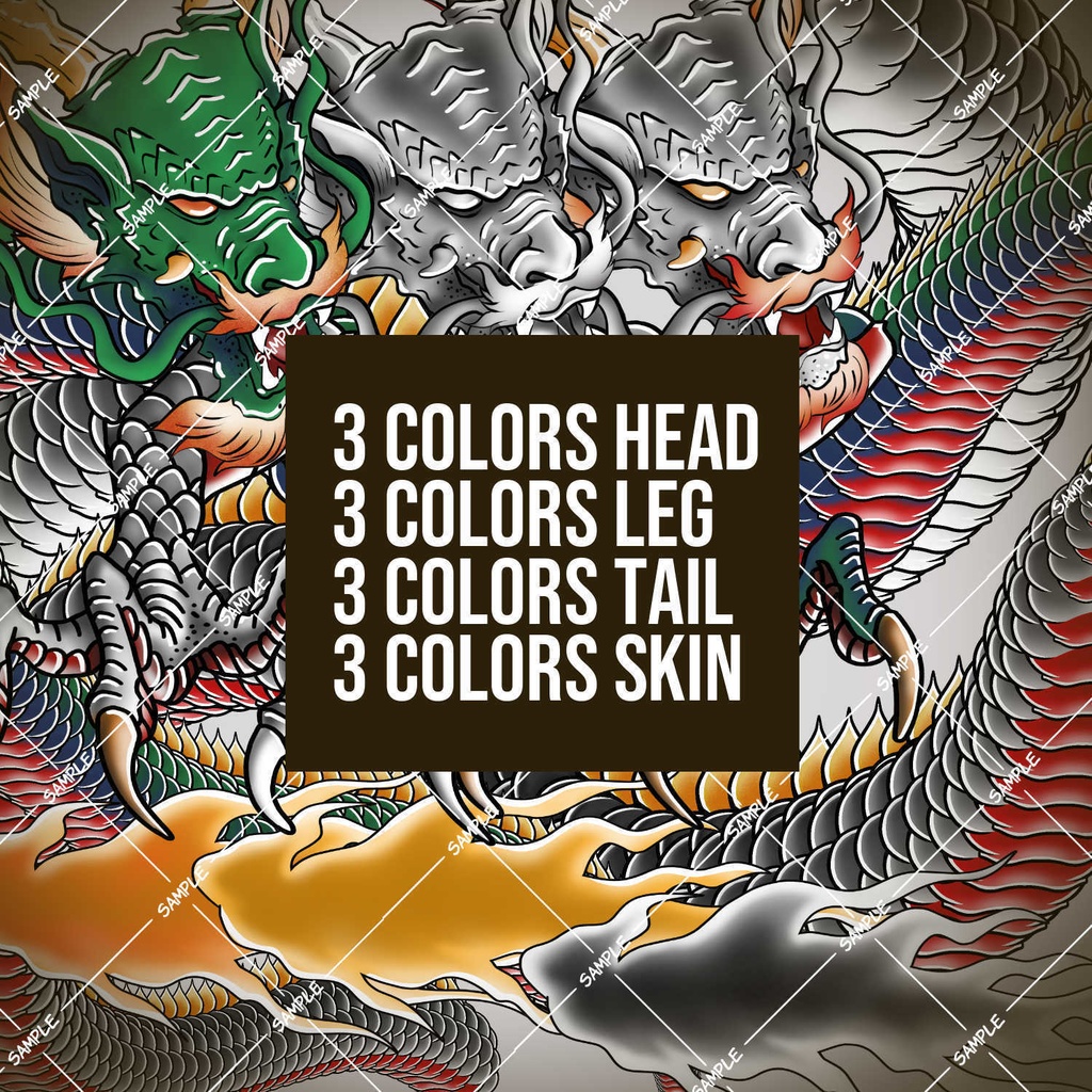 CLIPSTUDIO いれずみ / 刺青 / 入墨 EXTRAS + Dragon Brush Pack