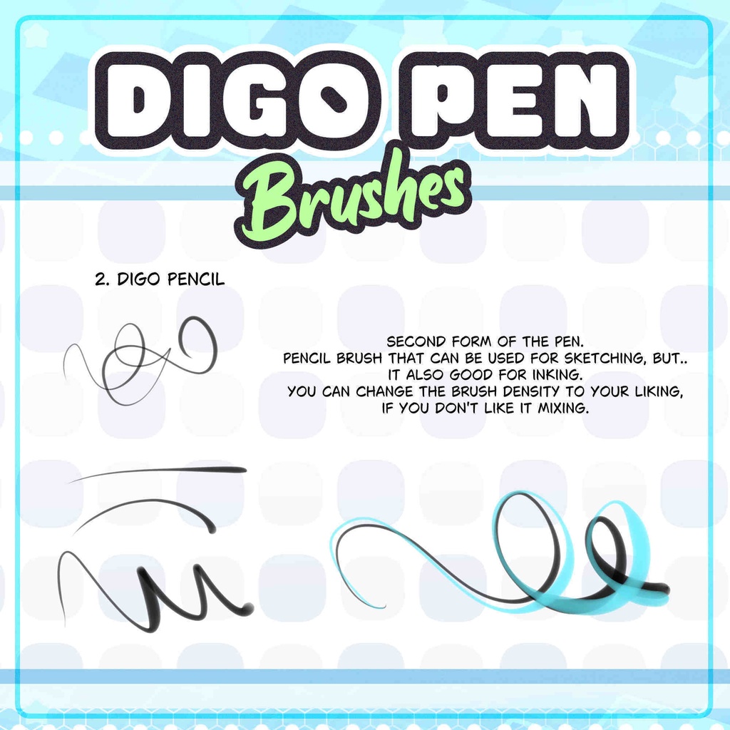 CLIPSTUDIO用 DigoPen Brush for Inking and Shading