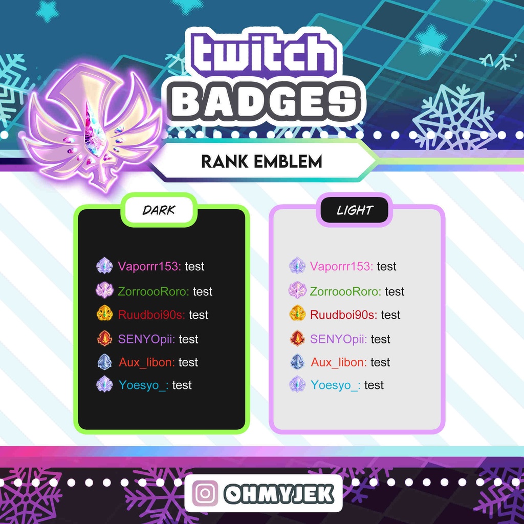 【Twitch・YouTube】サブスクバッジ・Shield Emblem Bit Badges