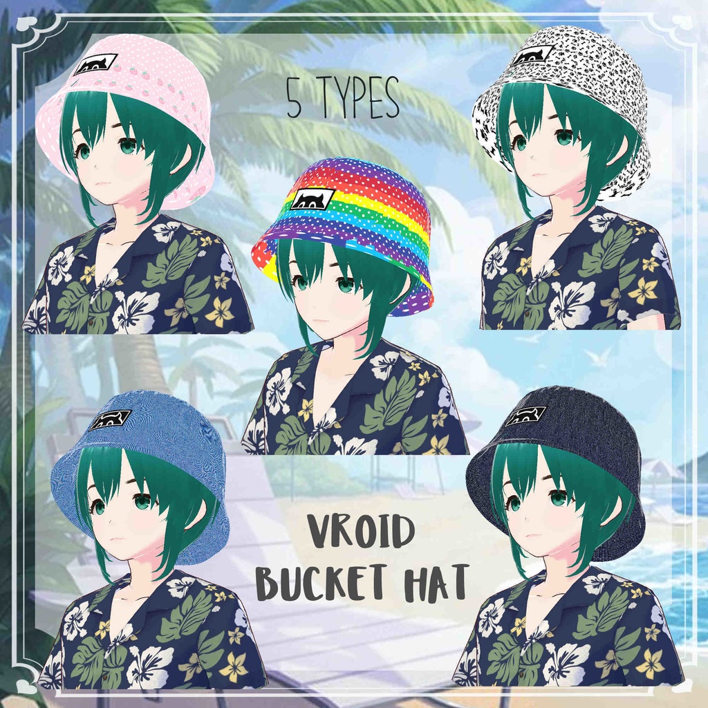 [VROID] Bucket Hat バケットハット