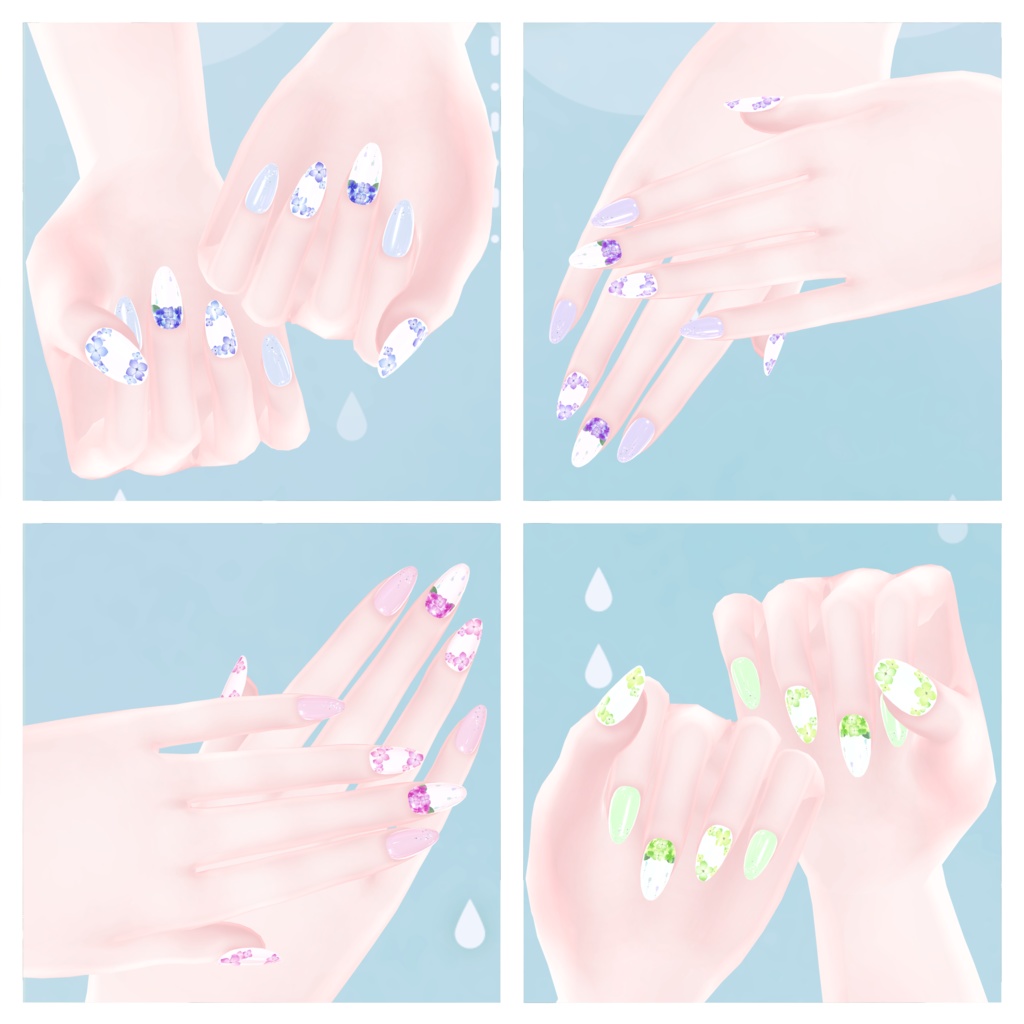 あじさいねいる【シンプルジェルネイル -Simple Gel Nail-用テクスチャ】