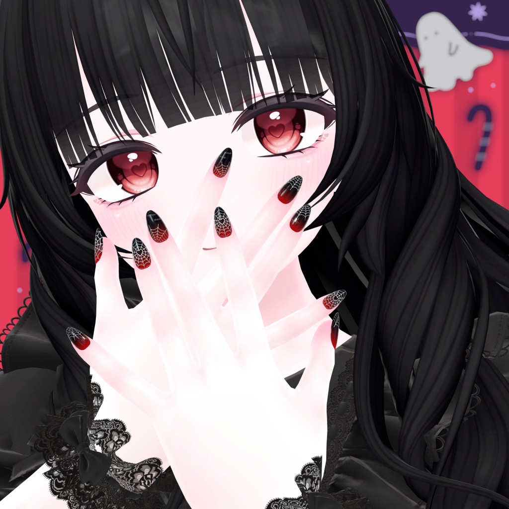 【無料/Freeあり】👻ハロウィンネイル🍭【シンプルジェルネイル -Simple Gel Nail-用テクスチャ】