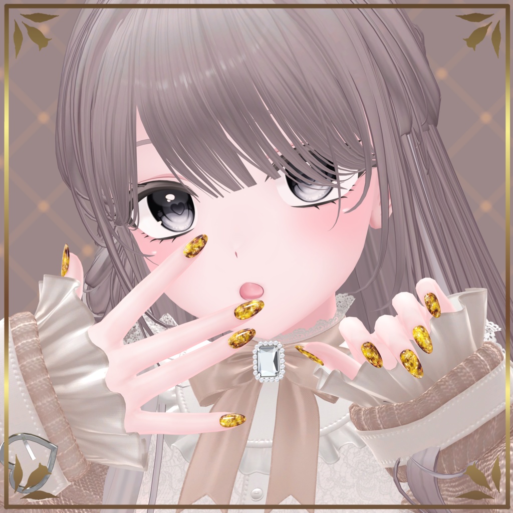 べっこうネイル【シンプルジェルネイル -Simple Gel Nail-用テクスチャ】