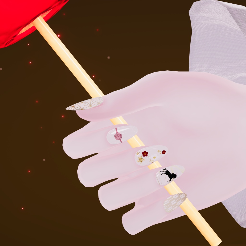 【Free/無料】🎍お正月ねいる🐎【シンプルジェルネイル -Simple Gel Nail-用テクスチャ】