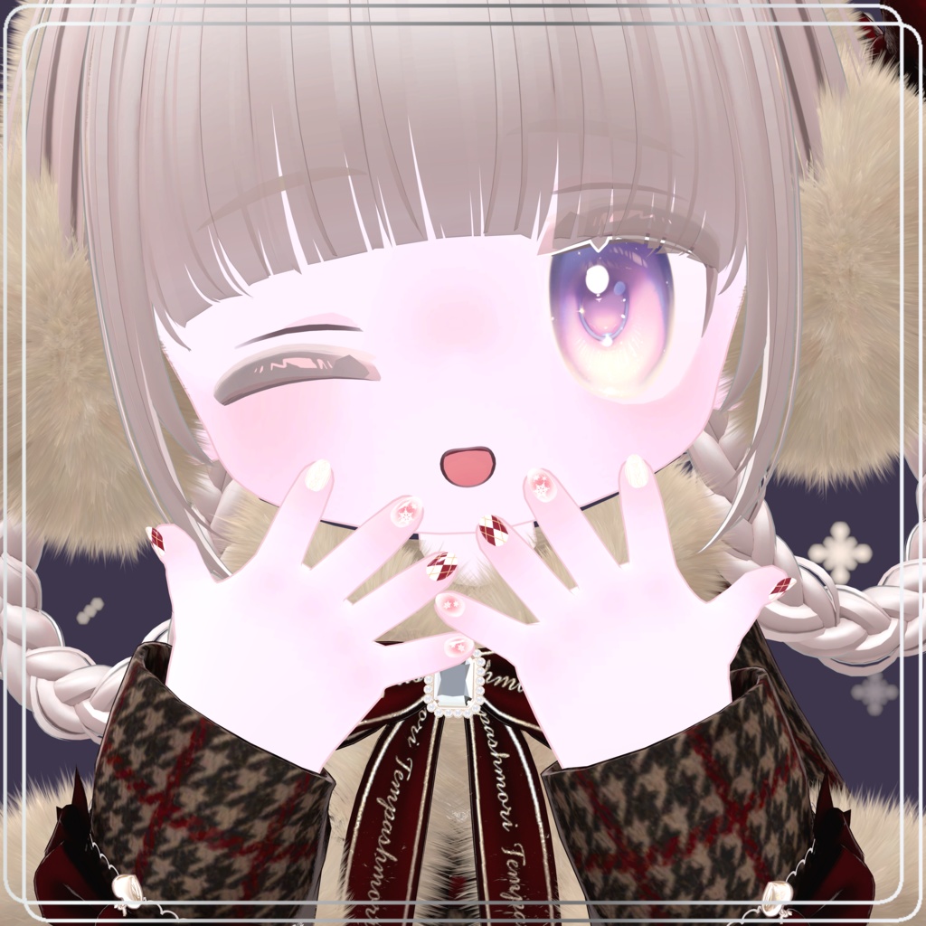 アーガイルネイル【シンプルジェルネイル -Simple Gel Nail-用テクスチャ】