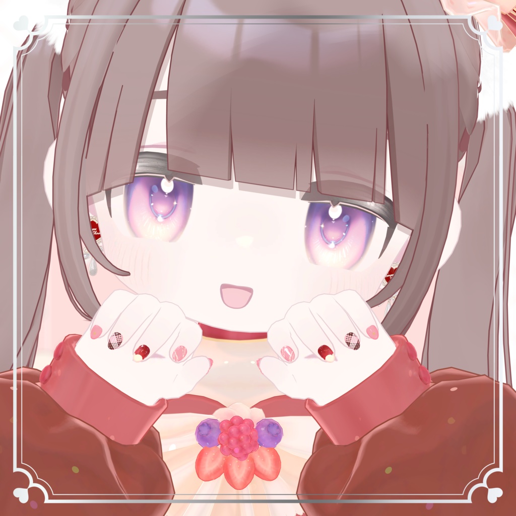 フルーツチョコネイル【シンプルジェルネイル -Simple Gel Nail-用テクスチャ】