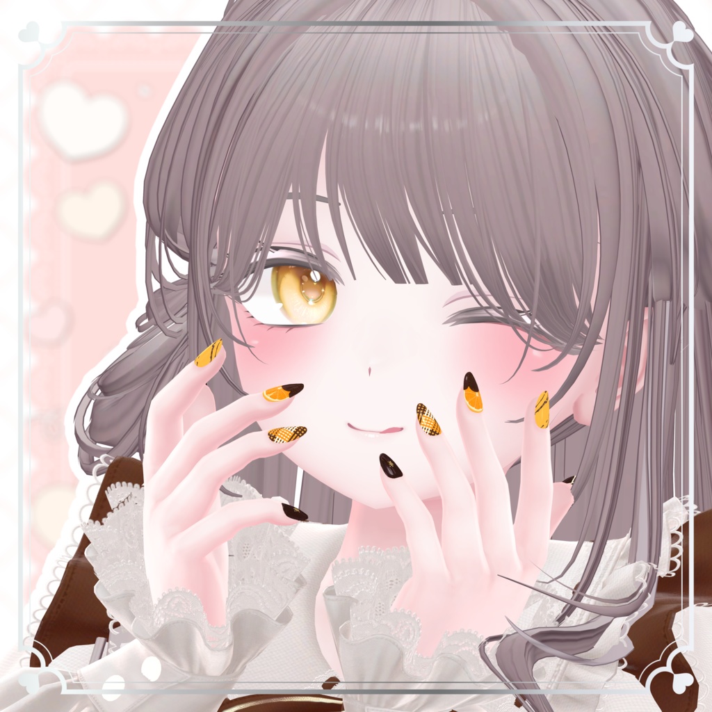 フルーツチョコネイル【シンプルジェルネイル -Simple Gel Nail-用テクスチャ】