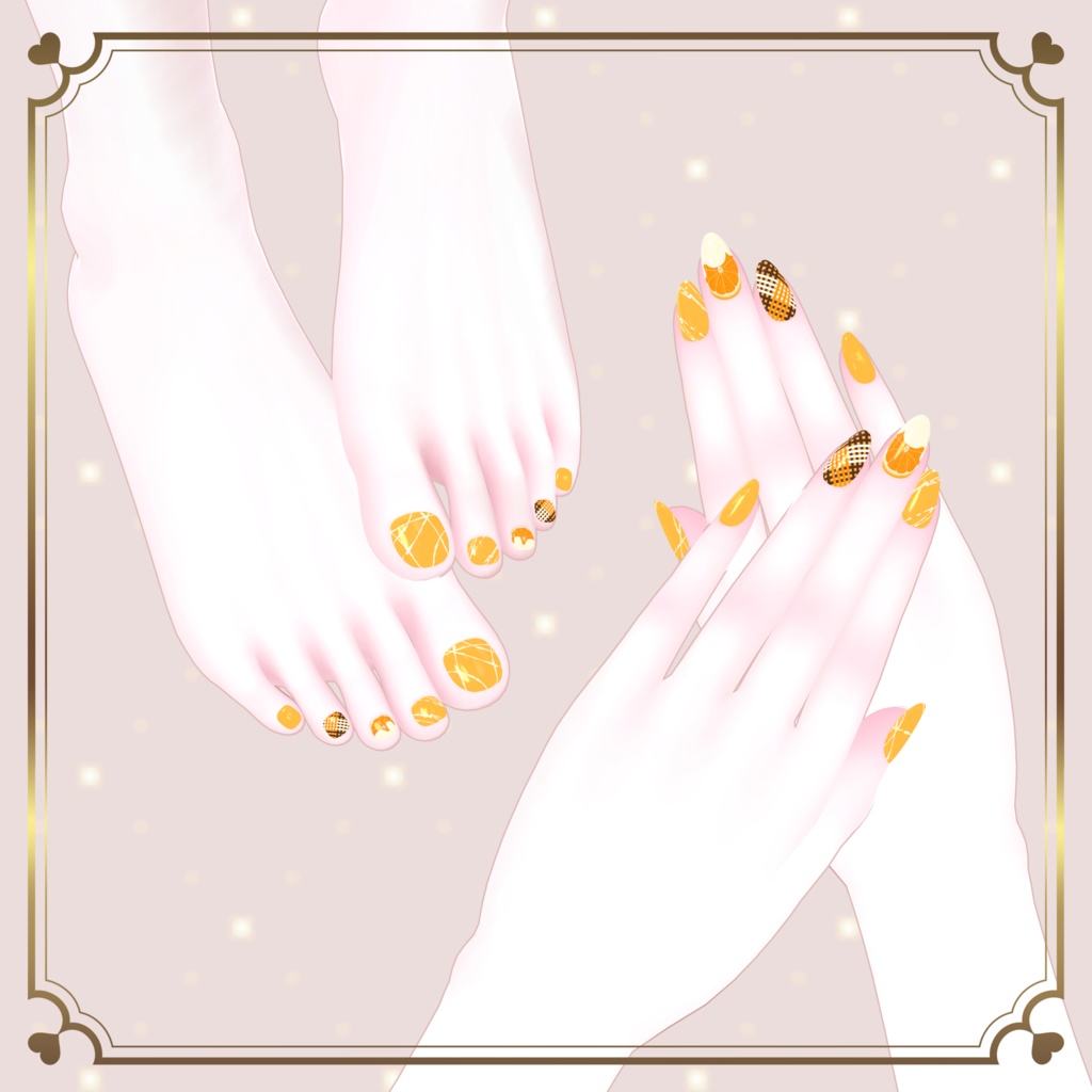 フルーツチョコネイル【シンプルジェルネイル -Simple Gel Nail-用テクスチャ】