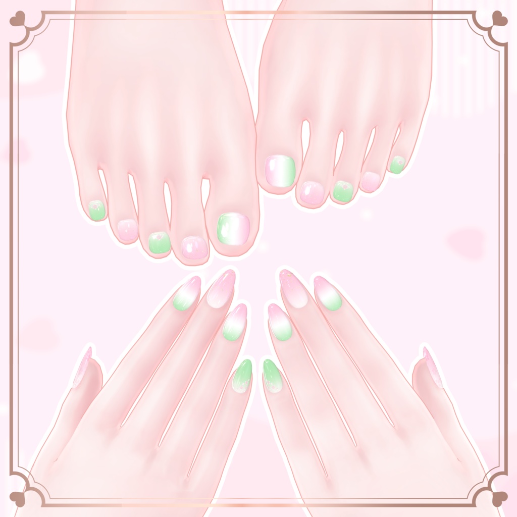 【Free/無料】🎎ひな祭りねいる🌸【シンプルジェルネイル -Simple Gel Nail-用テクスチャ】