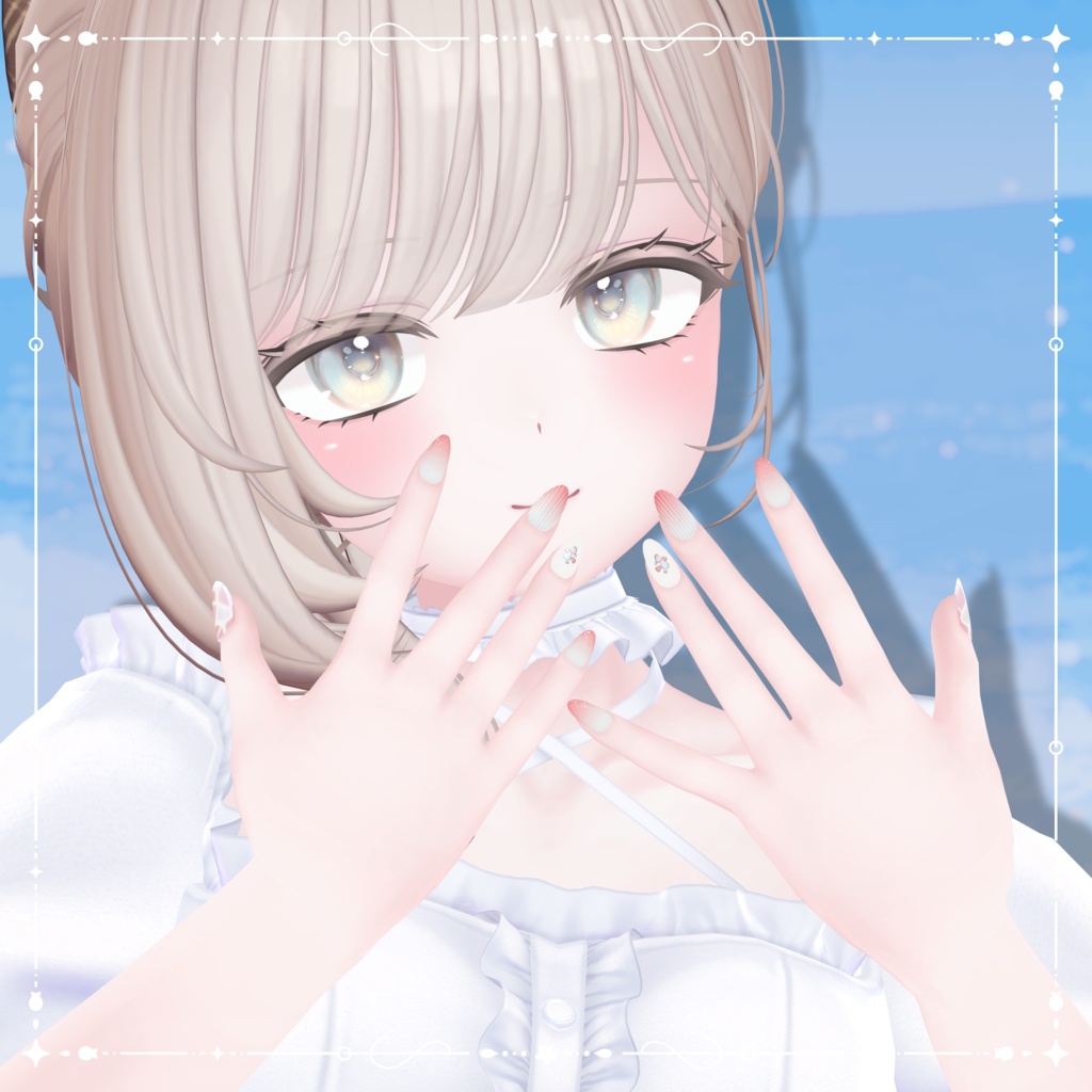 期間限定無料💎Sea Glass Nail【シンプルジェルネイル -Simple Gel Nail-用テクスチャ】