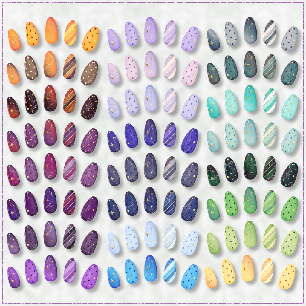 【無料/Freeあり】なんとなくハロウィンネイル【シンプルジェルネイル -Simple Gel Nail-用テクスチャ】